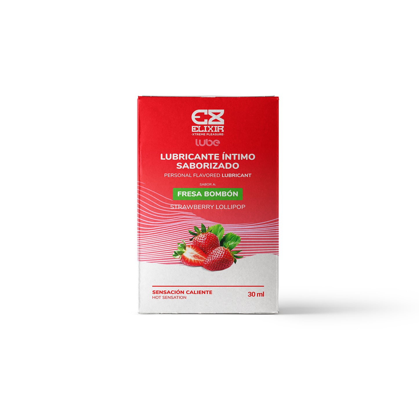 Lubricante íntimo Caliente bombom fresa - Sabor a fruta