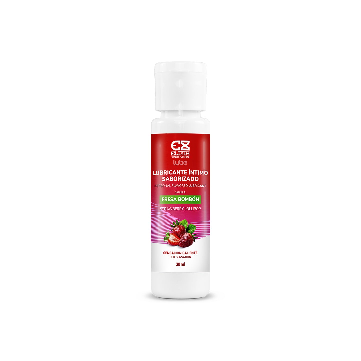 Lubricante íntimo Caliente bombom fresa - Sabor a fruta