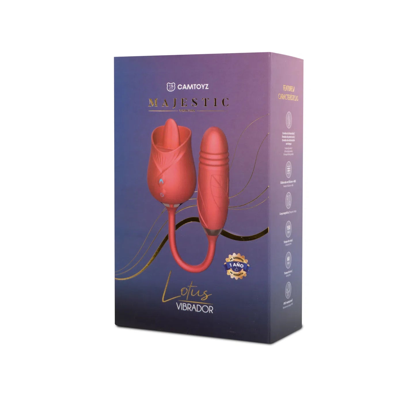 caja de presentacion del vibrador de flor de loto