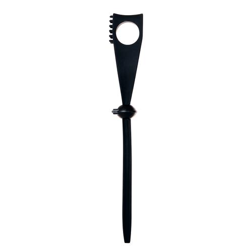 anillo vibrador ajustable color negro para pene