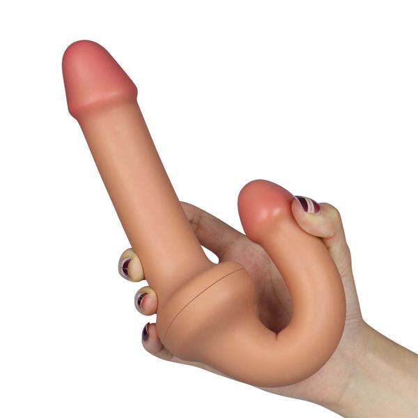 vibrador doble color piel