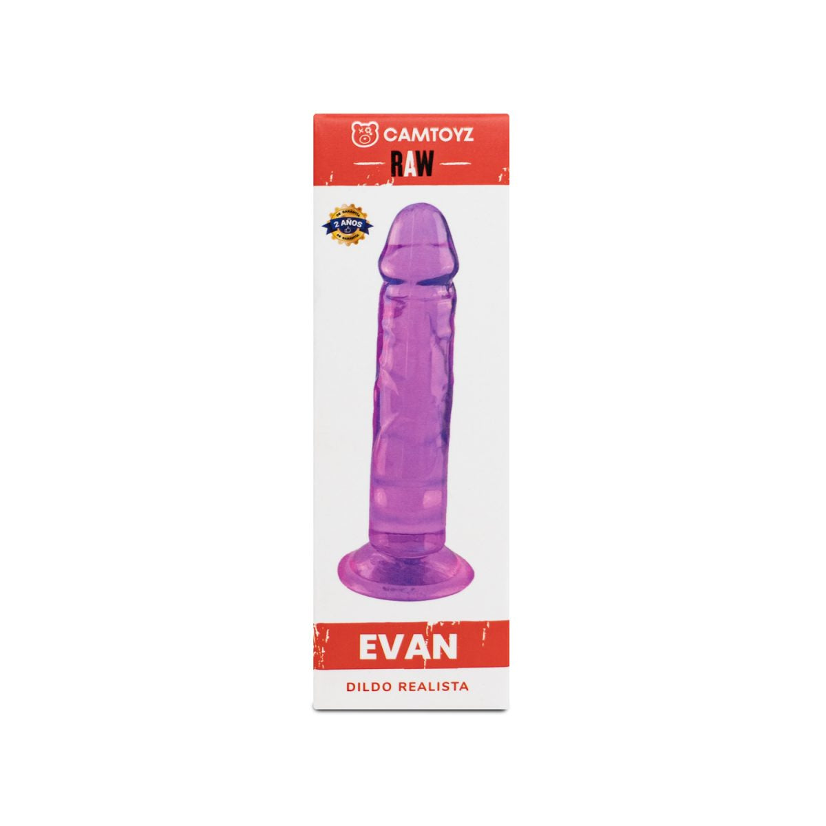 Dildo Realista Evan Morado 13 cm