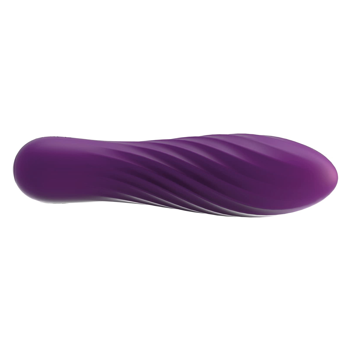 Vibrador Tulip de Svakom en color morado visto de lado, resaltando su diseño compacto y portátil.