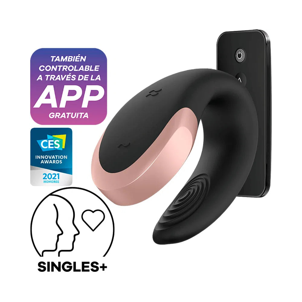 Satisfyer Double Love Negro Punto G Vagina