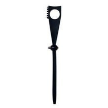 Cargar imagen en el visor de la galería, anillo vibrador ajustable color negro para pene