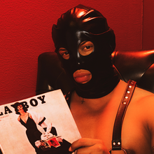 Cargar imagen en el visor de la galería, mascara de cuero pata bondage 