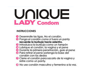 Condón Femenino Unique Lady X3