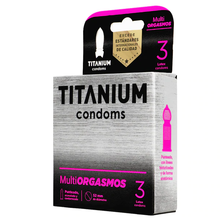 Cargar imagen en el visor de la galería, Condones Titanium Multiorgasmos x 3