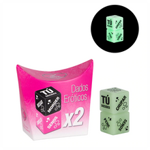 Cargar imagen en el visor de la galería, Dados Eroticos Luminosos x2