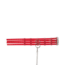 Cargar imagen en el visor de la galería, gargantilla bondage de cuero 
