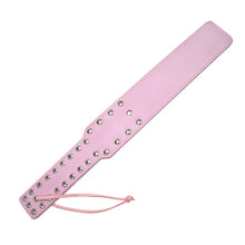 Cargar imagen en el visor de la galería, fusta de cuero color rosa para juegos bondage