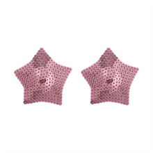 Cargar imagen en el visor de la galería, pezoneras de estrellas moradas