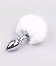 Cargar imagen en el visor de la galería, Plug Cola de Conejo Blanco