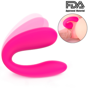estimulador vibrador en forma de u para punto g y clitoris 