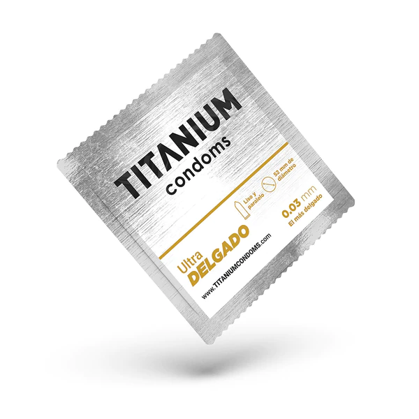 Condones Titanium Ultra Delgado x 3