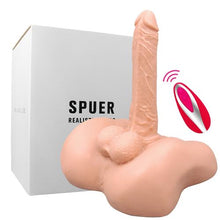 Cargar imagen en el visor de la galería, dildo realista vibrador torso masculino sexshop lina betancurt