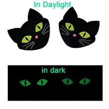 Cargar imagen en el visor de la galería, pezoneras de gatito negro que brillan 
