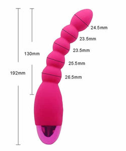 Fotografía de un juguete sexual vibrador anal recargable con 10 modos de vibración