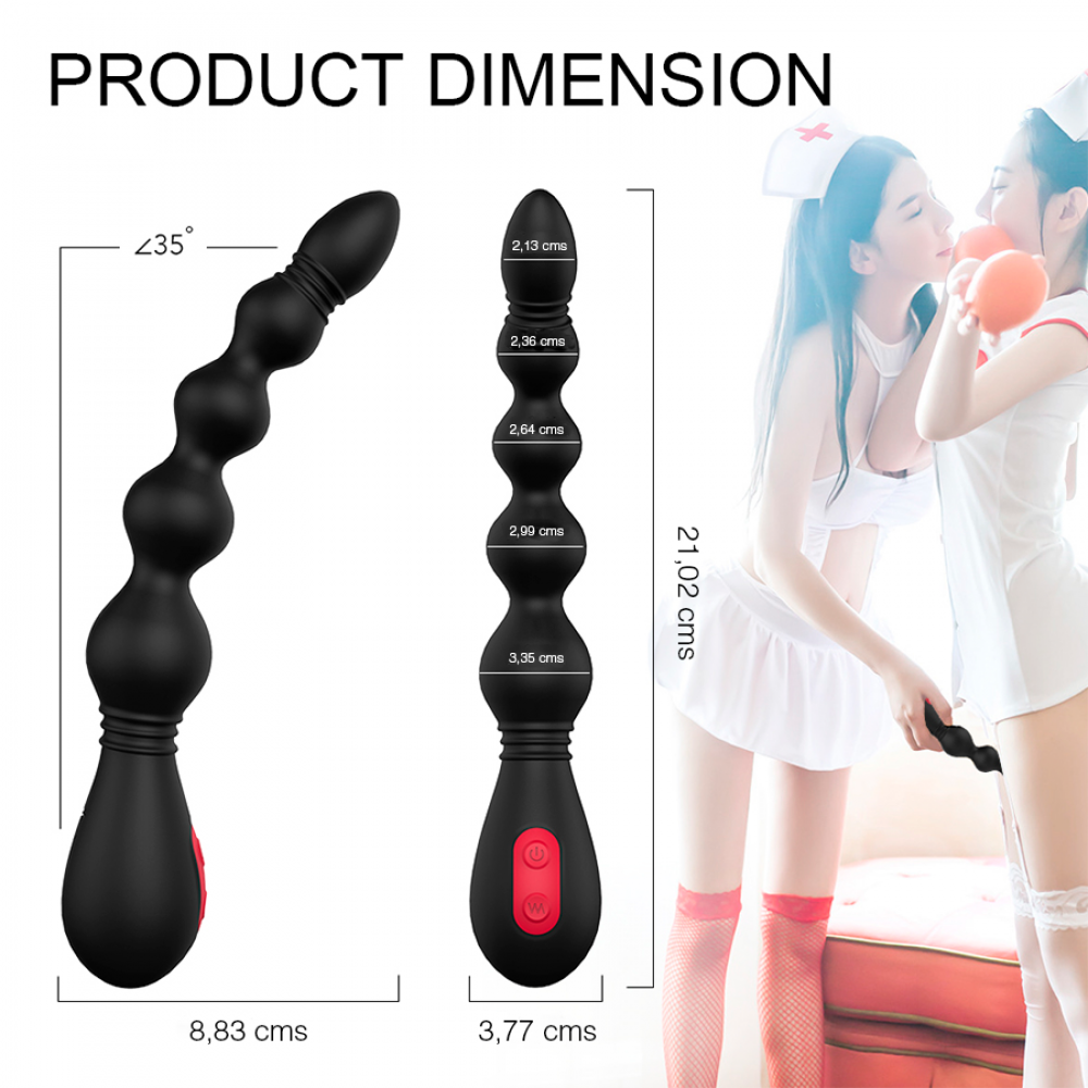 Vibrador bolas anales  Vins Black